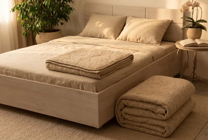 Hypoallergenic mattresses and hemp toppers for sleeping